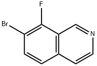 7-bromo-8-fluoroisoquinoline Struktur