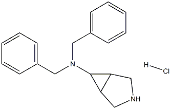 N,N-dibenzyl-3-azabicyclo[3.1.0]hexan-6-amine hydrochloride Struktur