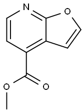 methyl furo[2,3-b]pyridine-4-carboxylate Struktur