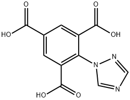 1,3,5-Benzenetricarboxylic acid, 2-(1H-1,2,4-triazol-1-yl)- Struktur