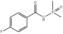 Dimethylsulfoxonium-4-(fluoro)benzoylmethylide Struktur