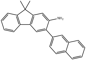 2-Amino-3-(2-naphthyl)-9,9-dimethylfluorene Struktur