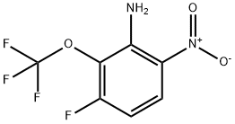 3-Fluoro-2-(trifluoromethoxy)-6-nitroaniline Struktur