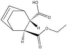 (2S,3S)-3-(ethoxycarbonyl)bicyclo[2.2.2]oct-5-ene-2-carboxylic acid Struktur