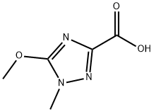 5-Methoxy-1-methyl-1H-1,2,4-triazole-3-carboxylic acid Struktur