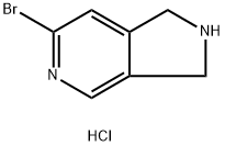 6-Bromo-2,3-dihydro-1H-pyrrolo[3,4-c]pyridine hydrochloride, 2173992-37-3, 結(jié)構(gòu)式