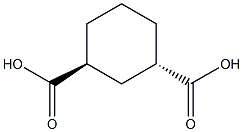 (1S,3S)-cyclohexane-1,3-dicarboxylic acid Struktur