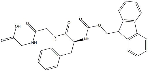 N-[(9H-Fluoren-9-ylmethoxy)carbonyl]-L-phenylalanylglycylglycine Struktur