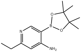 4-Amino-6-ethylpyridine-3-boronic acid pinacol ester Struktur