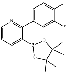 2-(3,4-Difluorophenyl)pyridine-3-boronic acid pinacol ester Struktur