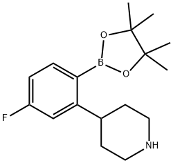 4-(5-fluoro-2-(4,4,5,5-tetramethyl-1,3,2-dioxaborolan-2-yl)phenyl)piperidine|4-(5-fluoro-2-(4,4,5,5-tetramethyl-1,3,2-dioxaborolan-2-yl)phenyl)piperidine
