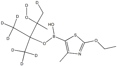 (2-Ethoxy-4-methyl-d8)-thiazole-5-boronic acid pinacol ester Struktur