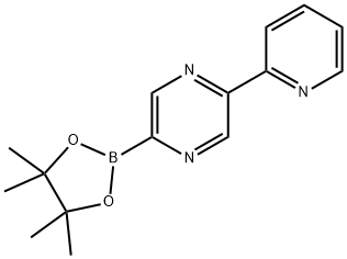 2-(pyridin-2-yl)-5-(4,4,5,5-tetramethyl-1,3,2-dioxaborolan-2-yl)pyrazine Struktur