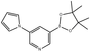 5-(1H-Pyrrol-1-yl)pyridine-3-boronic acid pinacol ester Struktur