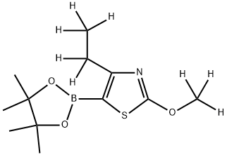 (2-Methoxy-4-ethyl-d8)-thiazole-5-boronic acid pinacol ester Struktur