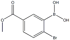 5-(METHOXYCARBONYL)-2-BROMOPHENYLBORONIC ACID Struktur