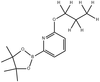 2-(propoxy-d7)-6-(4,4,5,5-tetramethyl-1,3,2-dioxaborolan-2-yl)pyridine Struktur