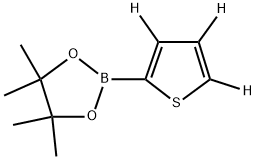 4,4,5,5-tetramethyl-2-(thiophen-2-yl-d3)-1,3,2-dioxaborolane Struktur