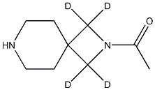 1-(2,7-diazaspiro[3.5]nonan-2-yl-1,1,3,3-d4)ethan-1-one Struktur