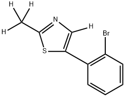 5-(2-bromophenyl)-2-(methyl-d3)thiazole-4-d Struktur