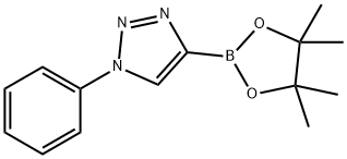 1-phenyl-4-(4,4,5,5-tetramethyl-1,3,2-dioxaborolan-2-yl)-1H-1,2,3-triazole Struktur