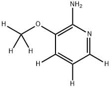 3-(methoxy-d3)pyridin-4,5,6-d3-2-amine Struktur