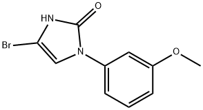 4-bromo-1-(3-methoxyphenyl)-1,3-dihydro-2H-imidazol-2-one Struktur