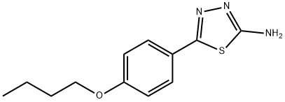 5-(4-butoxyphenyl)-1,3,4-thiadiazol-2-amine Struktur