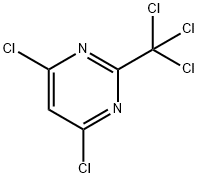 Pyrimidine, 4,6-dichloro-2-(trichloromethyl)- Struktur