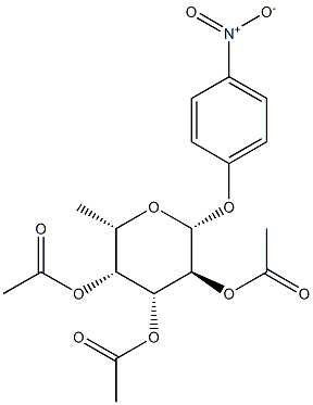 4-nitrophenyl 2,3,4-tri-O-acetyl-Beta-L-fucopyranoside Struktur