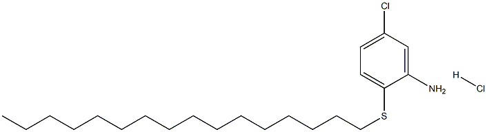 5-chloro-2-(hexadecylsulfanyl)aniline hydrochloride Struktur