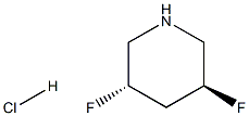 (3S,5S)-3,5-difluoropiperidine hydrochloride Struktur