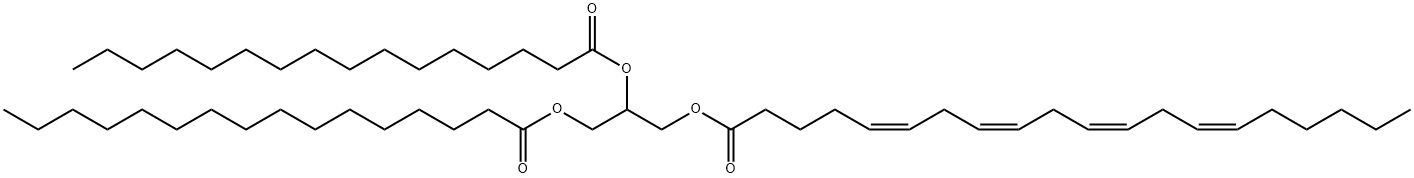 1,2-Dipalmitoyl-3-Arachidonoyl-rac-glycerol Struktur