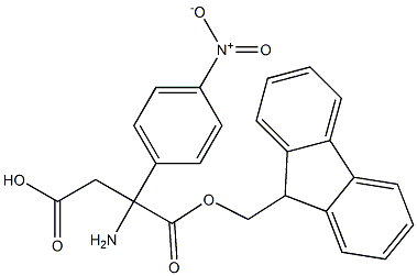 Fmoc-(RS)-3-Amino-3-(4-nitrophenyl)-propionic acid Struktur