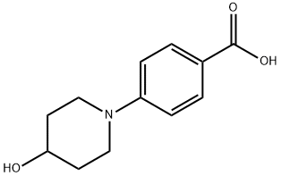 4-(4-hydroxypiperidin-1-yl)benzoic acid Struktur