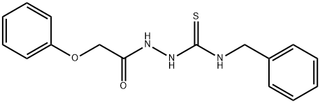 N-[(benzylcarbamothioyl)amino]-2-phenoxyacetamide Struktur