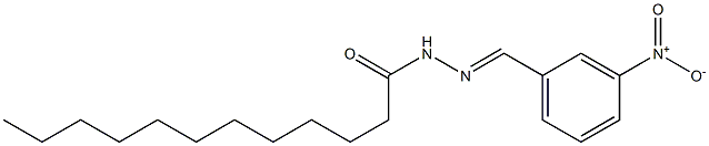 N'-[(1E)-(3-nitrophenyl)methylidene]dodecanehydrazide Struktur