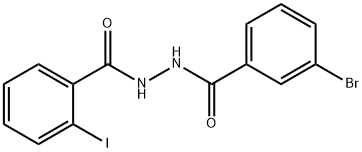 N'-(3-bromobenzoyl)-2-iodobenzohydrazide Struktur