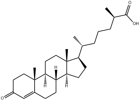 3-OXO-4-CHOLESTENOIC ACID Struktur