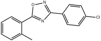 3-(4-chlorophenyl)-5-(2-methylphenyl)-1,2,4-oxadiazole Struktur