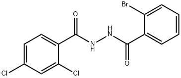 N'-(2-bromobenzoyl)-2,4-dichlorobenzohydrazide Struktur