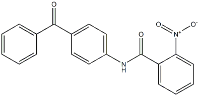 N-(4-benzoylphenyl)-2-nitrobenzamide Struktur