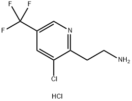 2-[3-Chloro-5-(trifluoromethyl)pyridin-2-yl]ethanamine hydrochloride Struktur