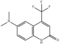 2(1H)-Quinolinone, 6-(dimethylamino)-4-(trifluoromethyl)- Struktur