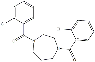 [4-(2-chlorobenzoyl)-1,4-diazepan-1-yl](2-chlorophenyl)methanone Struktur