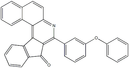 8-(3-phenoxyphenyl)-9H-benzo[f]indeno[2,1-c]quinolin-9-one Struktur