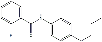 N-(4-butylphenyl)-2-fluorobenzamide Struktur