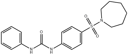 N-[4-(1-azepanylsulfonyl)phenyl]-N'-phenylurea Struktur