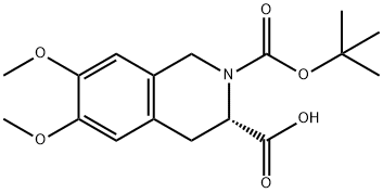 (S)-1,2,3,4-tetrahydro-6,7-dimethoxy-2-(tert-butyloxycarbonyl)-3-isoquinolinecarboxylic acid