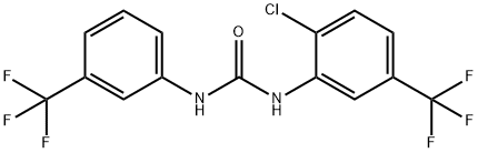 1-(2-CHLORO-5-(TRIFLUOROMETHYL)PHENYL)-3-(3-(TRIFLUOROMETHYL)PHENYL)UREA Struktur